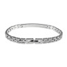 Dames Horlogeschakel Armband met Zirkonia - Rhodium Plated - 18-19 cm