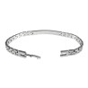 Dames Horlogeschakel Armband met Zirkonia - Rhodium Plated - 18-19 cm