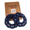 Goudkleur RVS Haakoorbellen Marineblauw Crochet Oorbellen Lengte 63mm
