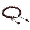 Unisex Armband met Houtkralen en RVS - Polslengte 16 tot 18 cm