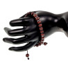 Unisex Armband met Houtkralen en RVS - Polslengte 16 tot 18 cm