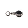 RVS Jasseron-Ketting + Lavasteen Steen Hanger - Handgemaakt door esde2