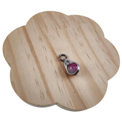 RVS Jasseron-Ketting + Maansteen Hanger in Groen en Fuchsia Dames