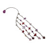 RVS Ear Cuff Oorbel Natuurstenen en Kristallen Handgemaakt door esde2