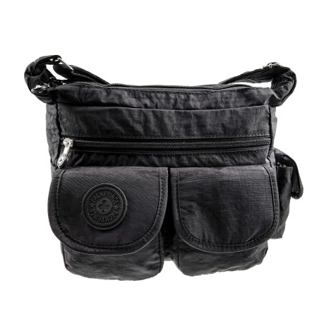 Schoudertas Unisex - Crossbody Tas Zwart voor Dagelijks Gebruik