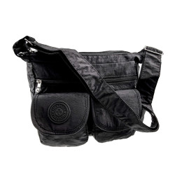 Schoudertas Unisex - Crossbody Tas Zwart voor Dagelijks Gebruik