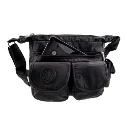 Schoudertas Unisex - Crossbody Tas Zwart voor Dagelijks Gebruik