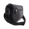 Zwarte Schoudertas - Waterafstotende Crossbody Tas met Klepsluiting