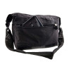 Zwarte Schoudertas - Waterafstotende Crossbody Tas met Klepsluiting