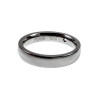Unisex Gepolijst RVS Ring met Zirkonia - Verlovingsring - 4 mm Breed
