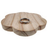 Unisex Gepolijst RVS Ring met Zirkonia - Verlovingsring - 4 mm Breed