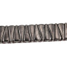 Bordeauxrode Leren Wikkelarmband met Studs  - Verstelbaar 14 en 18 cm