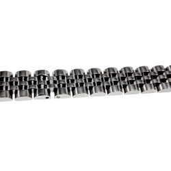 RVS Armband met Horlogeschakels en Kliksluiting - Polsomtrek 19 cm
