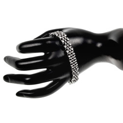 RVS Armband met Horlogeschakels en Kliksluiting - Polsomtrek 19 cm