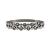 Elegante Bangle Armband met Zirkonias en Ronde Details Gepolijst RVS