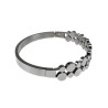 Elegante Bangle Armband met Zirkonias en Ronde Details Gepolijst RVS
