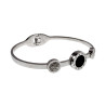 Stijlvolle RVS Bangle Armband met Sterrenbeelden en Zirkonia - Dames
