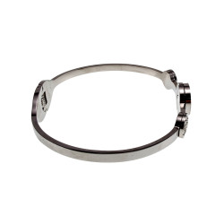 Stijlvolle RVS Bangle Armband met Sterrenbeelden en Zirkonia - Dames