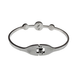 Stijlvolle RVS Bangle Armband met Sterrenbeelden en Zirkonia - Dames