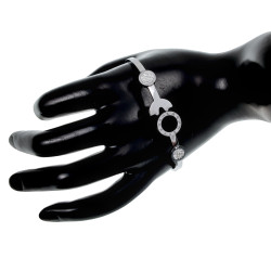 Stijlvolle RVS Bangle Armband met Sterrenbeelden en Zirkonia - Dames