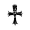 Stoere Herenring met Kruisdesign en Schedel Details - Roestvrij Staal