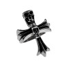 Stoere Herenring met Kruisdesign en Schedel Details - Roestvrij Staal