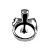 Stoere Herenring met Kruisdesign en Schedel Details - Roestvrij Staal