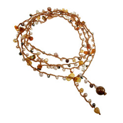 Multifunctionele  Gehaakte Damesketting, Armband of Riem Handgemaakt