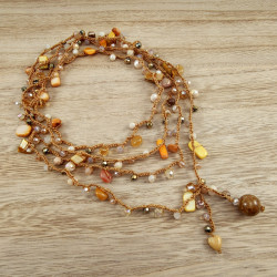 Multifunctionele  Gehaakte Damesketting, Armband of Riem Handgemaakt