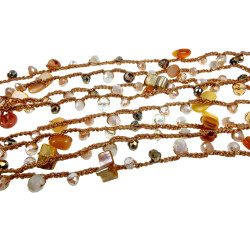Multifunctionele  Gehaakte Damesketting, Armband of Riem Handgemaakt