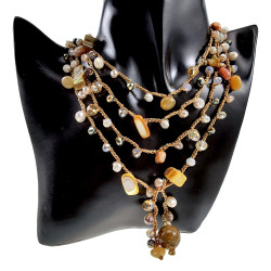 Multifunctionele  Gehaakte Damesketting, Armband of Riem Handgemaakt
