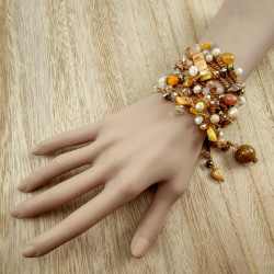 Multifunctionele  Gehaakte Damesketting, Armband of Riem Handgemaakt