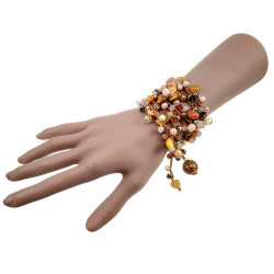 Multifunctionele  Gehaakte Damesketting, Armband of Riem Handgemaakt