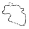 Gepolijst RVS Cubaanse Schakelketting met Rechthoekige Zirkonia Dames