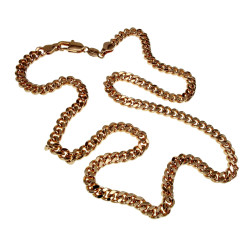50 cm x 5 mm Ketting Unisex - Roségoud Plated - Cubaanse Schakelketting