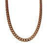 50 cm x 5 mm Ketting Unisex - Roségoud Plated - Cubaanse Schakelketting