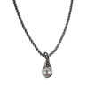 Damesketting met Natuurlijke Zoetwaterparel Hanger RVS Ketting 60 cm