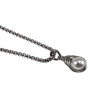 Damesketting met Natuurlijke Zoetwaterparel Hanger RVS Ketting 60 cm