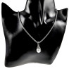 Damesketting met Natuurlijke Zoetwaterparel Hanger RVS Ketting 60 cm