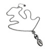 RVS Ketting met Koffiebonen Schakels Hanger  - Verstelbaar 50-55 cm