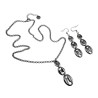 RVS Ketting met Koffiebonen Schakels Hanger  - Verstelbaar 50-55 cm