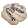 RVS Ketting met Koffiebonen Schakels Hanger  - Verstelbaar 50-55 cm