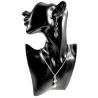 RVS Ketting met Koffiebonen Schakels Hanger  - Verstelbaar 50-55 cm