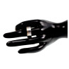 Vriendschapsring met Goudkleur Groef Unisex - RVS Verlovingsring 8 mm