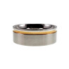 Vriendschapsring met Goudkleur Groef Unisex - RVS Verlovingsring 8 mm