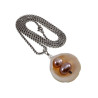 RVS Jasseron-Ketting + Hanger met Natuurlijke Schelp en Zoetwaterparels