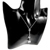 Gepolijst RVS Damesketting met Koffieboon Hanger - Verstelbaar 50-55 cm