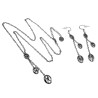 Gepolijst RVS Damesketting met Koffieboon Hanger - Verstelbaar 50-55 cm