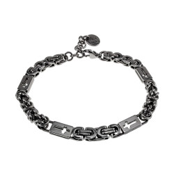 RVS Koningsarmband met Kruisdetails -Armband 16 en 19 cm Handgemaakt
