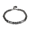 RVS Koningsarmband met Kruisdetails -Armband 16 en 19 cm Handgemaakt